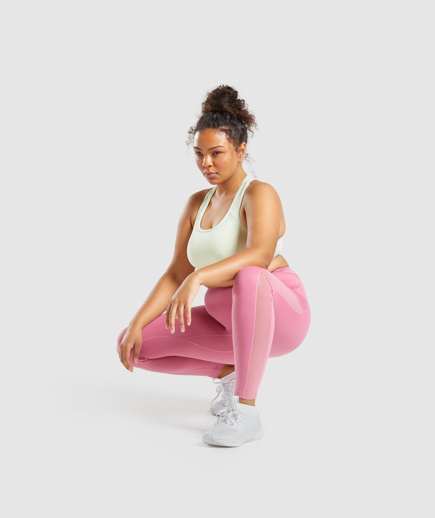 Gymshark Training Mesh Pocket Leggings - Pink