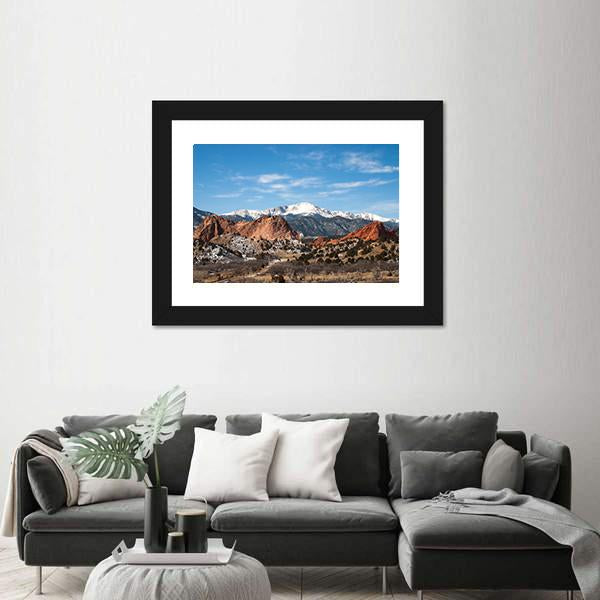 The Garden Of The Gods Park Colorado Canvas Wall Art-3 Horizontal-Gallery Wrap-25" x 16"-Tiaracle