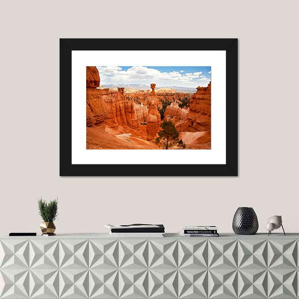 Thors Hammer Bryce Canyon Utah Canvas Wall Art-1 Piece-Framed Print-20" x 16"-Tiaracle