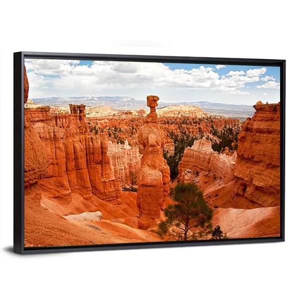 Thors Hammer Bryce Canyon Utah Canvas Wall Art-3 Horizontal-Gallery Wrap-25" x 16"-Tiaracle