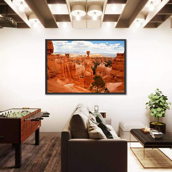 Thors Hammer Bryce Canyon Utah Canvas Wall Art-3 Horizontal-Gallery Wrap-25" x 16"-Tiaracle