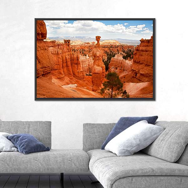 Thors Hammer Bryce Canyon Utah Canvas Wall Art-3 Horizontal-Gallery Wrap-25" x 16"-Tiaracle