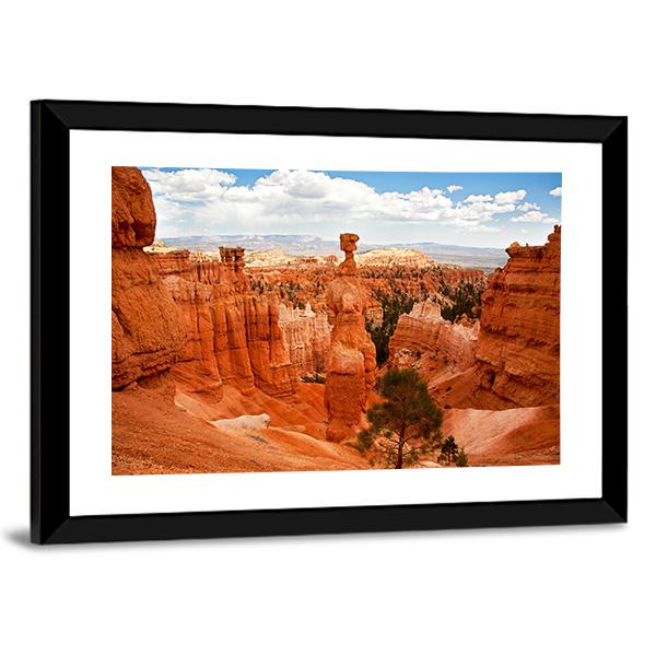 Thors Hammer Bryce Canyon Utah Canvas Wall Art-3 Horizontal-Gallery Wrap-25" x 16"-Tiaracle