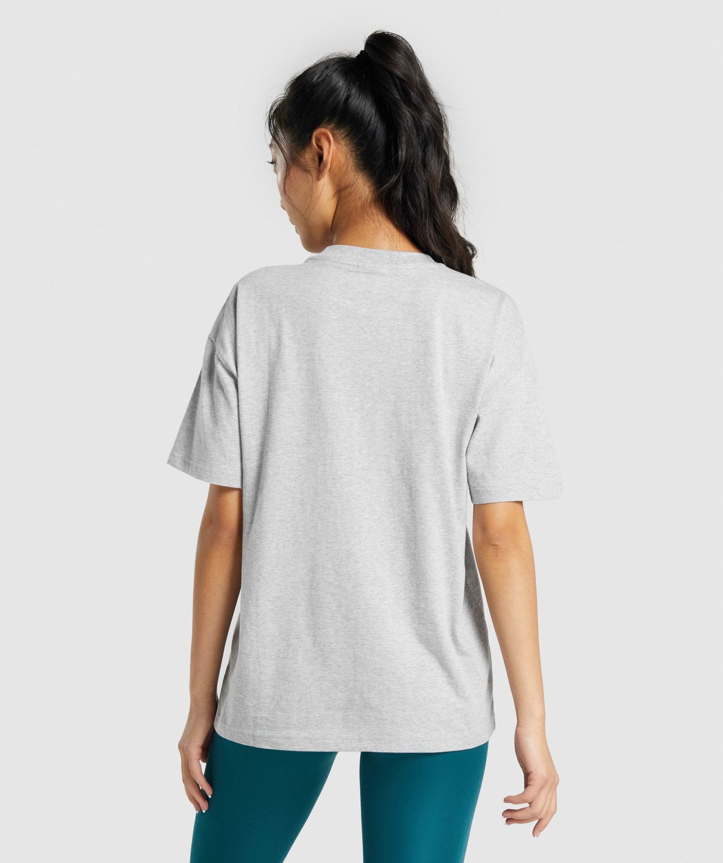 Gymshark Training übergroßes T -Shirt - hellgraue Mergel