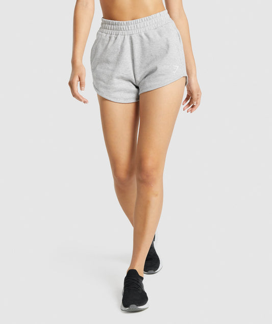 Gymshark Training Schweißshorts - hellgraue Mergel