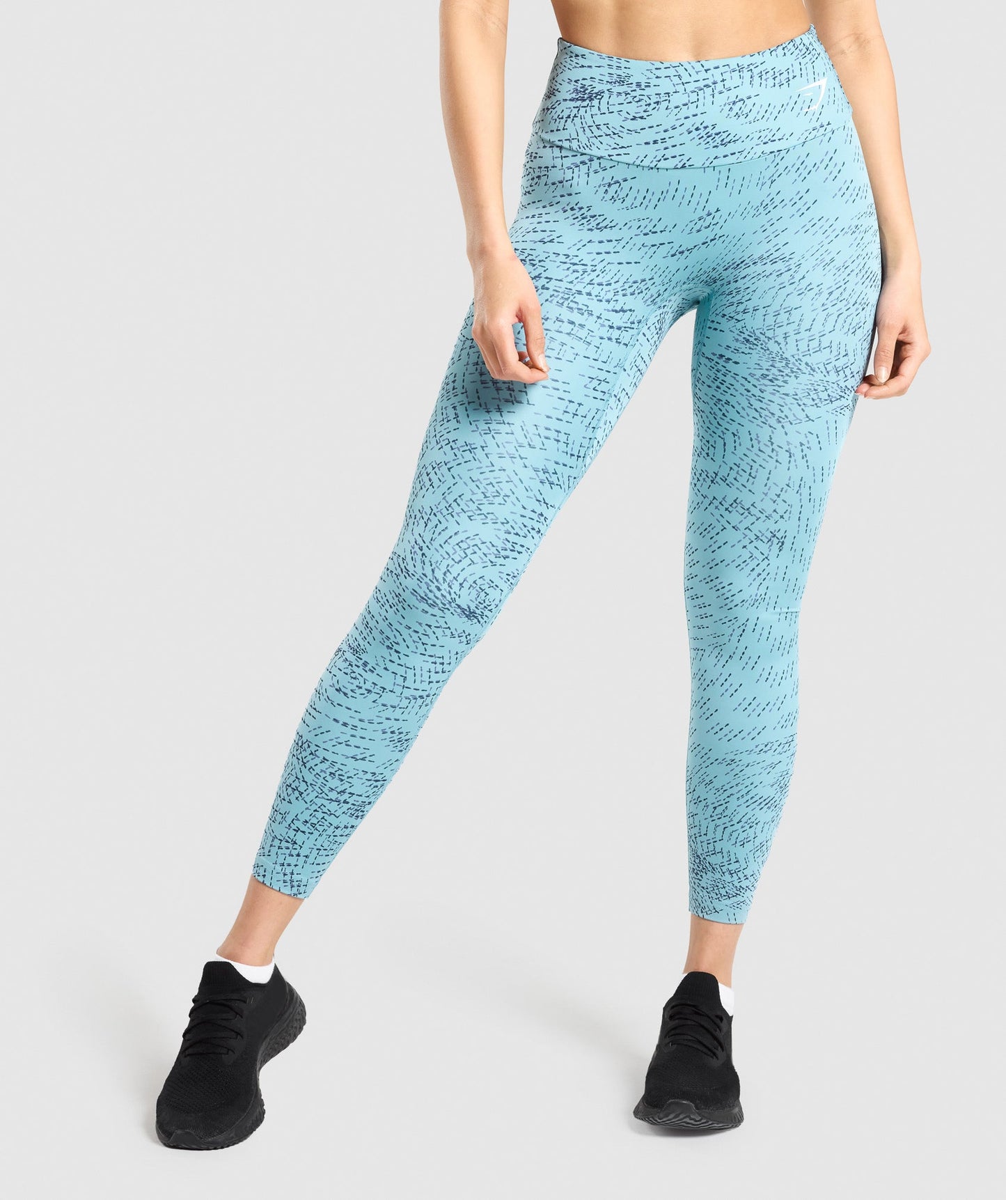 Gymshark Training Leggings - Teal Print