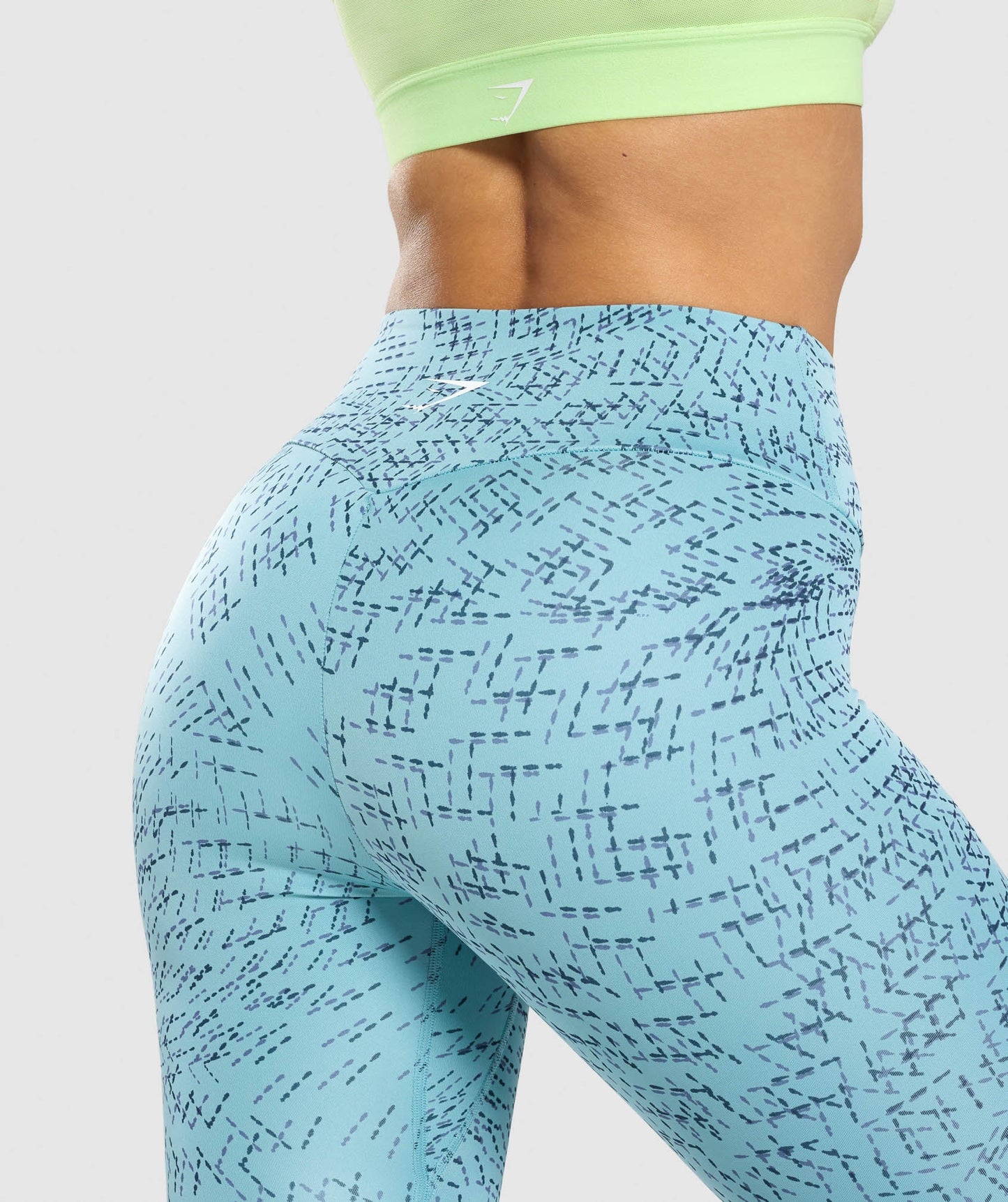 Gymshark Training Leggings - Teal Print