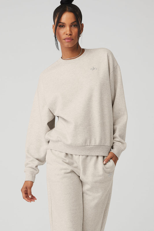 Accolade Crew Neck Pullover - Oatmeal Heather