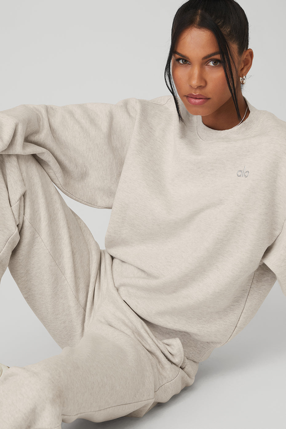 Accolade Crew Neck Pullover - Oatmeal Heather