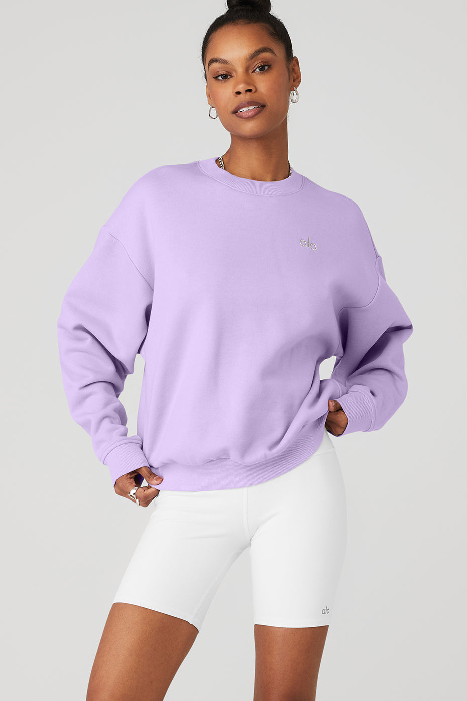 Accolade Crew Neck Pullover - Violet Skies