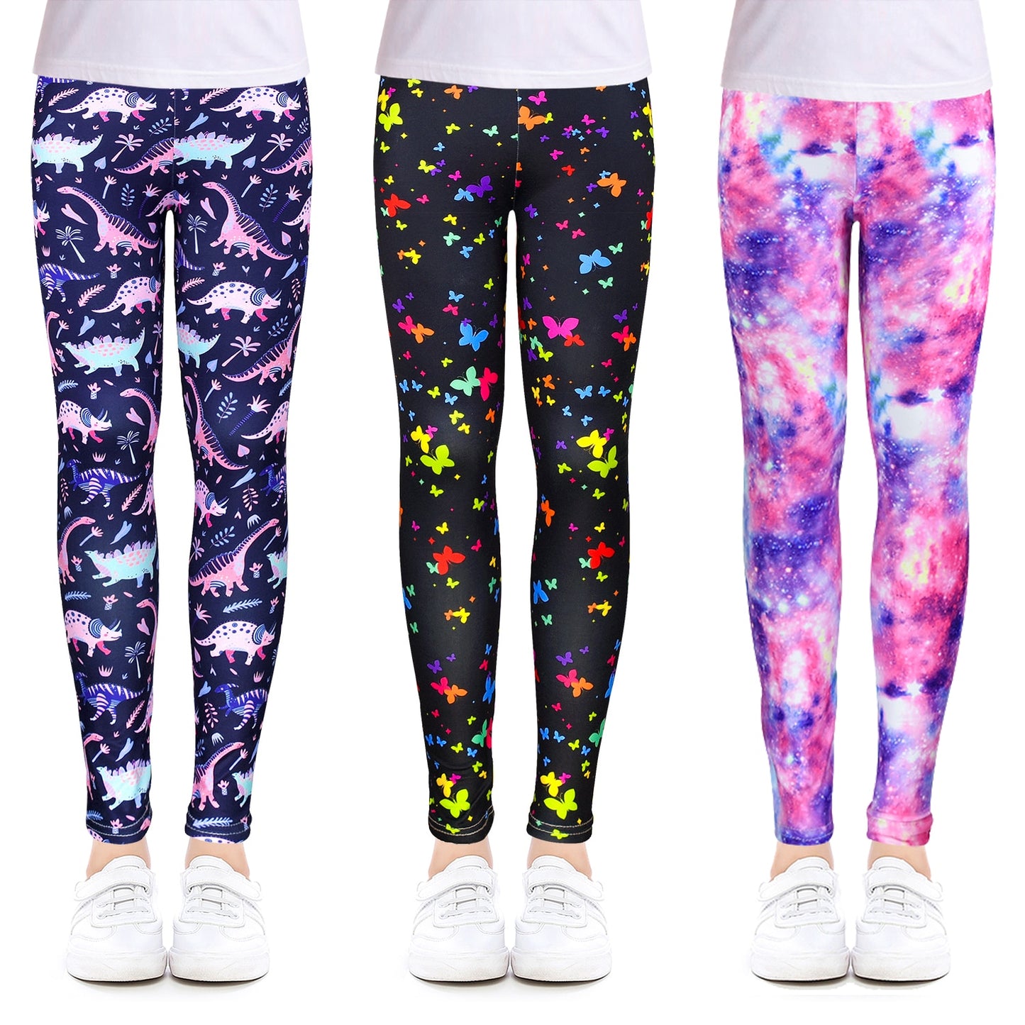 Leggings für Mädchen für Outdoor-Reisen, Kleidung für Mädchen, Hosen für Schüler, Freizeitkleidung, anpassbar, stilvoller Computerdruck, für 4–13 Jahre