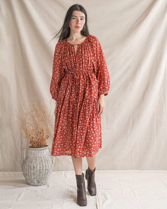 Kleid aus geerbten Textilien
