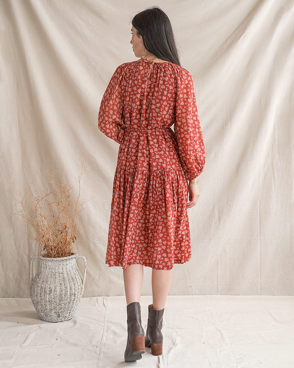 Kleid aus geerbten Textilien