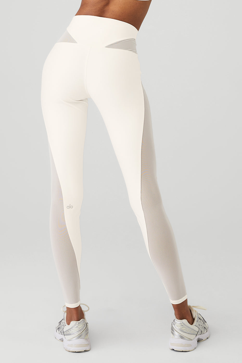 Airlift Mesh High-Waist Allure Legging - Ivory