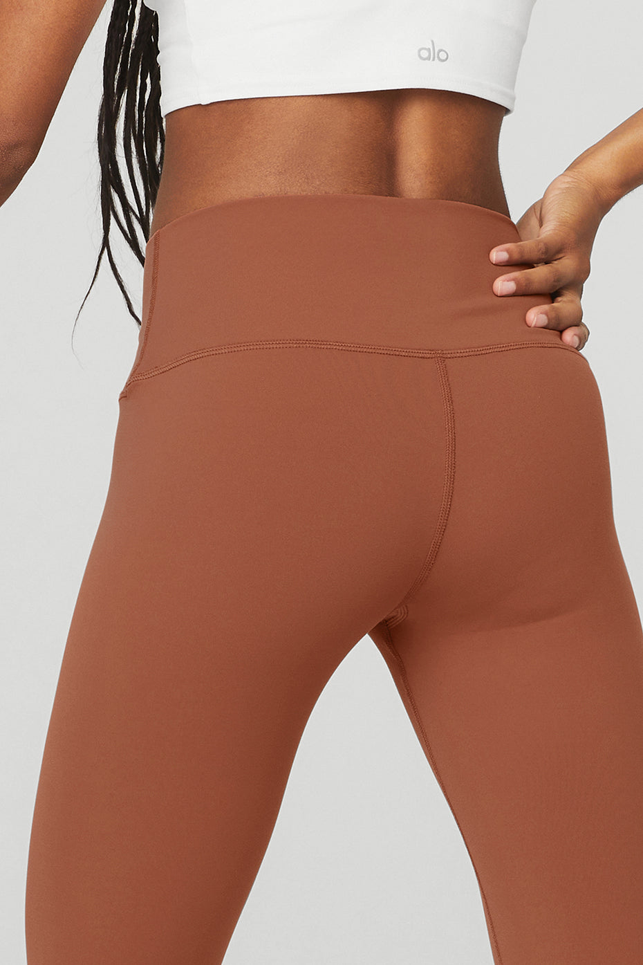 7/8 High-Waist Airbrush Legging - Rust