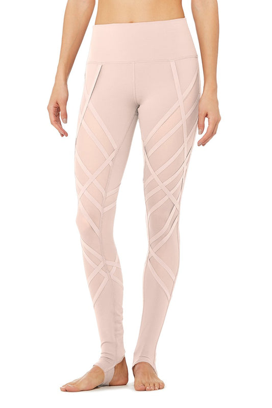 High-Waist Wrapped Stirrup Legging - Nectar