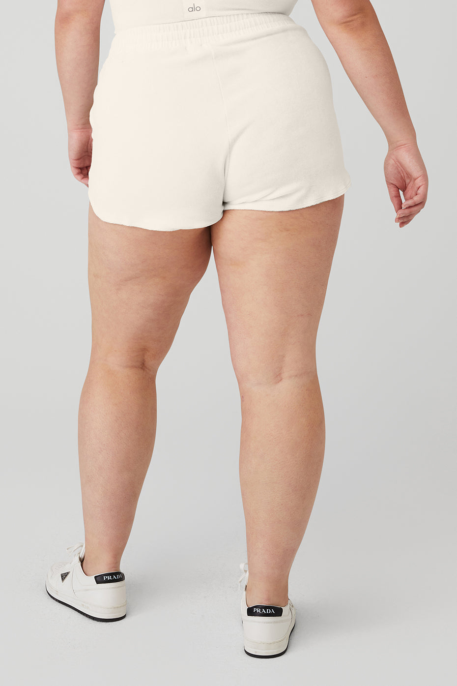 Terry High-Waist Beachside Short - Ivory