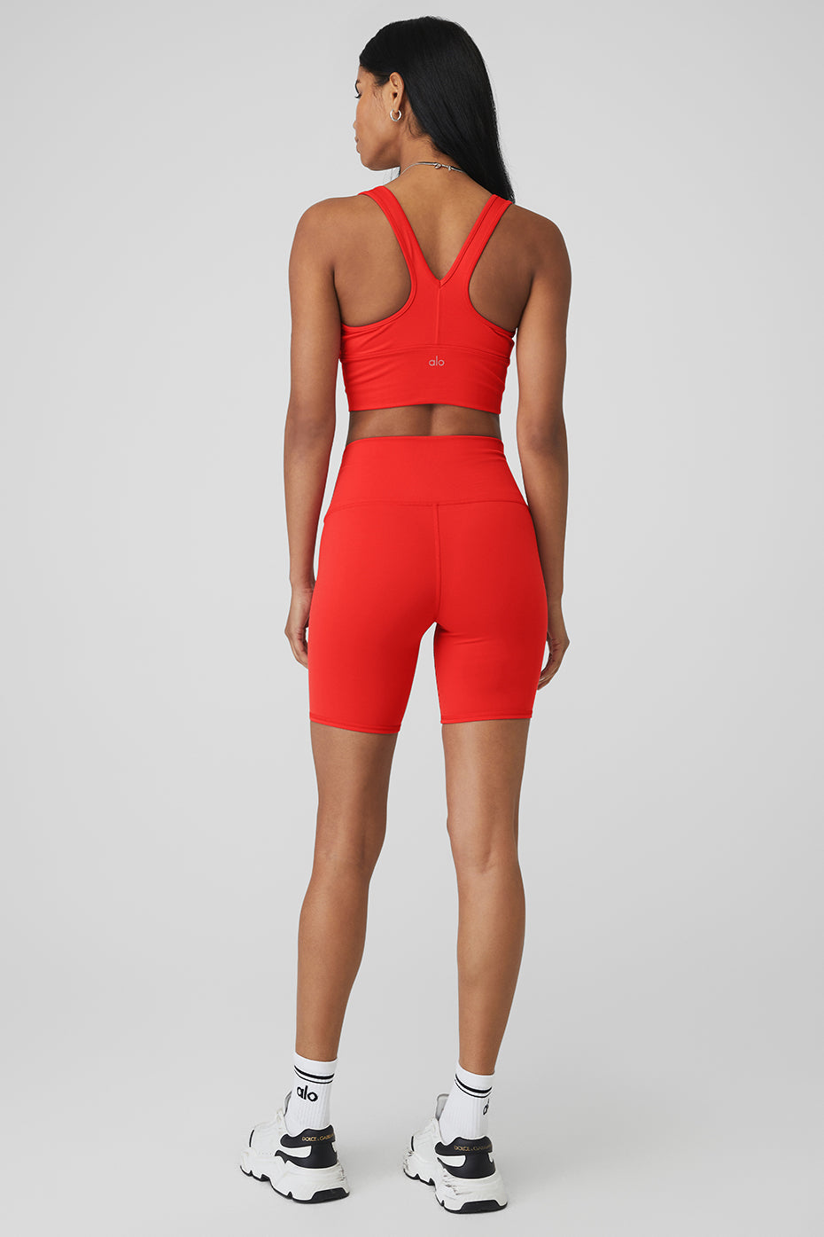 Wild Thing Bra & 7" High-Waist Biker Short Set - Red Hot Summer