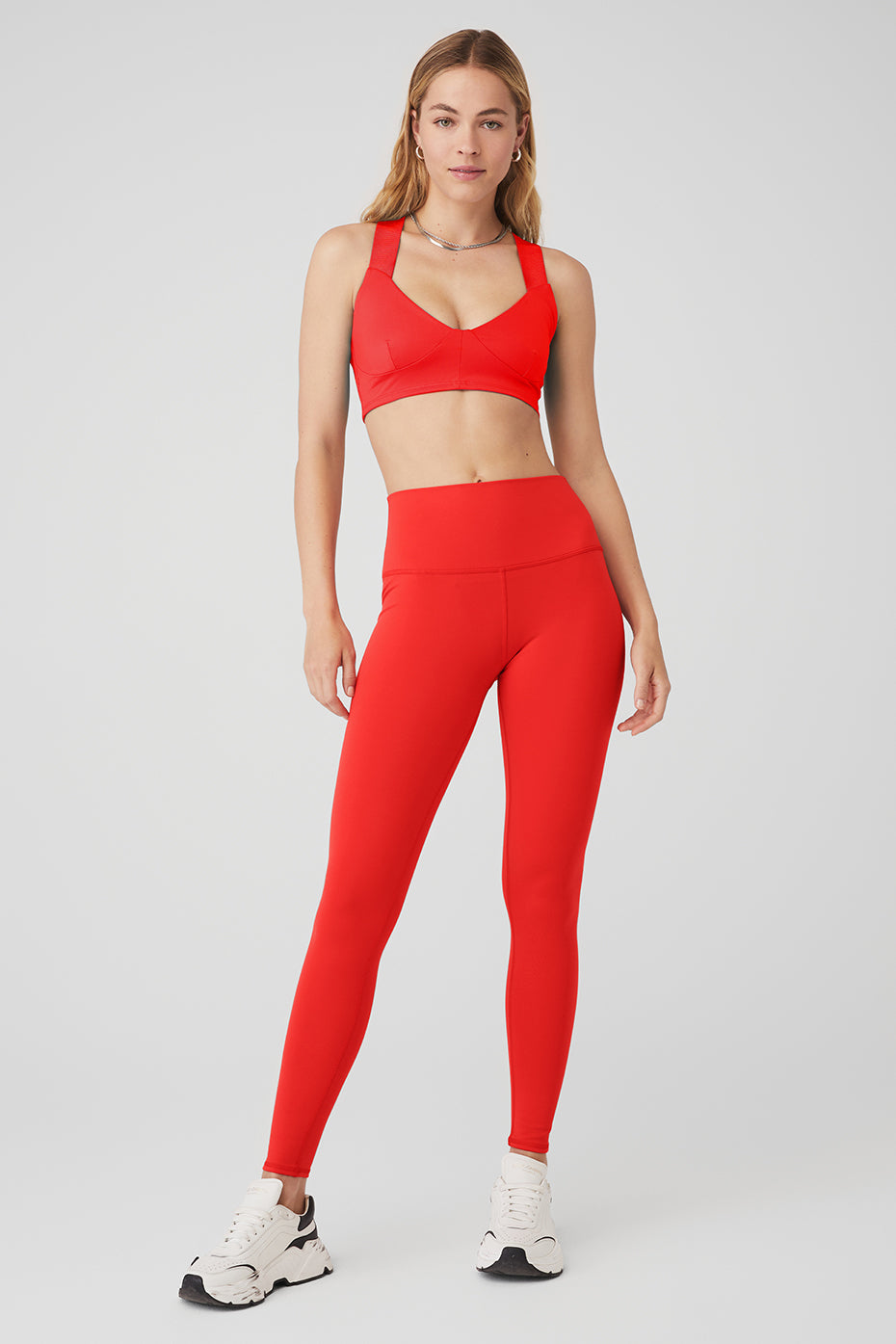 Airbrush Rev It Up Bra & High-Waist Airbrush Legging Set - Red Hot Summer