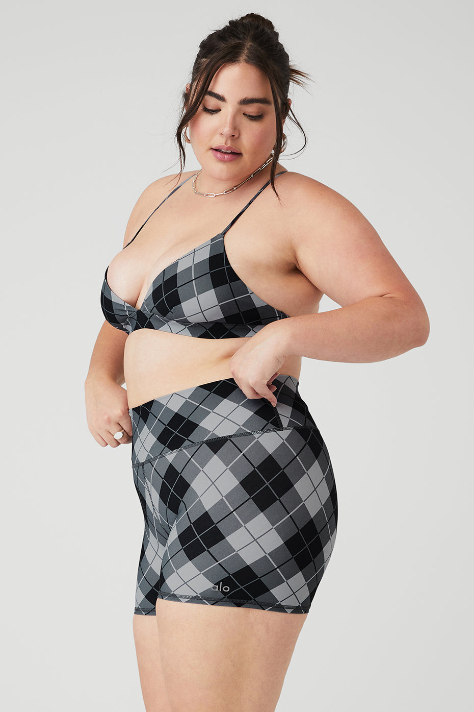 Vapor Argyle Splendor Bra - Black/Anthracite