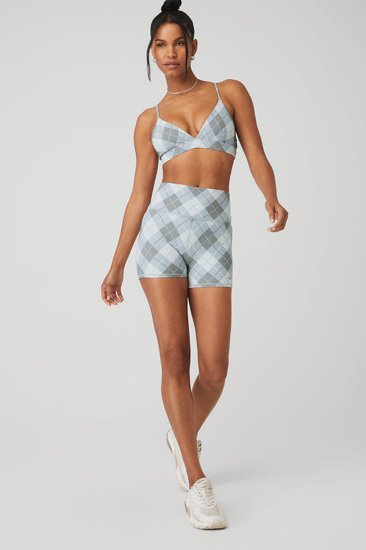 Vapor Argyle Splendor Bra & Vapor High-Waist Argyle Short Set