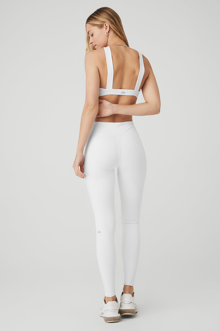 Airbrush Destination Bra & High-Waist Airbrush Legging Set - White