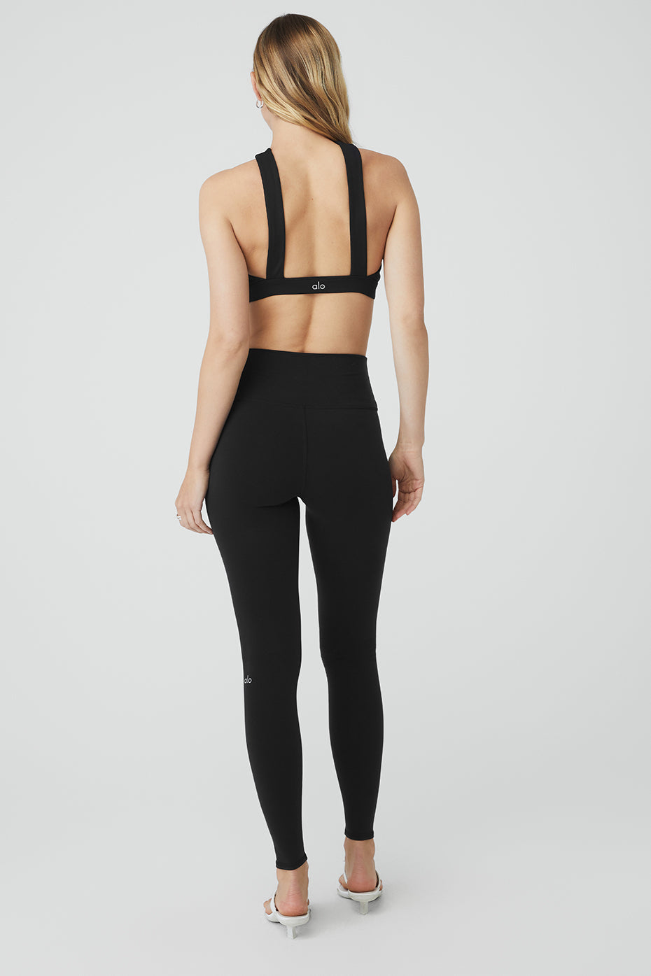 Airbrush Destination Bra & High-Waist Airbrush Legging Set - Black