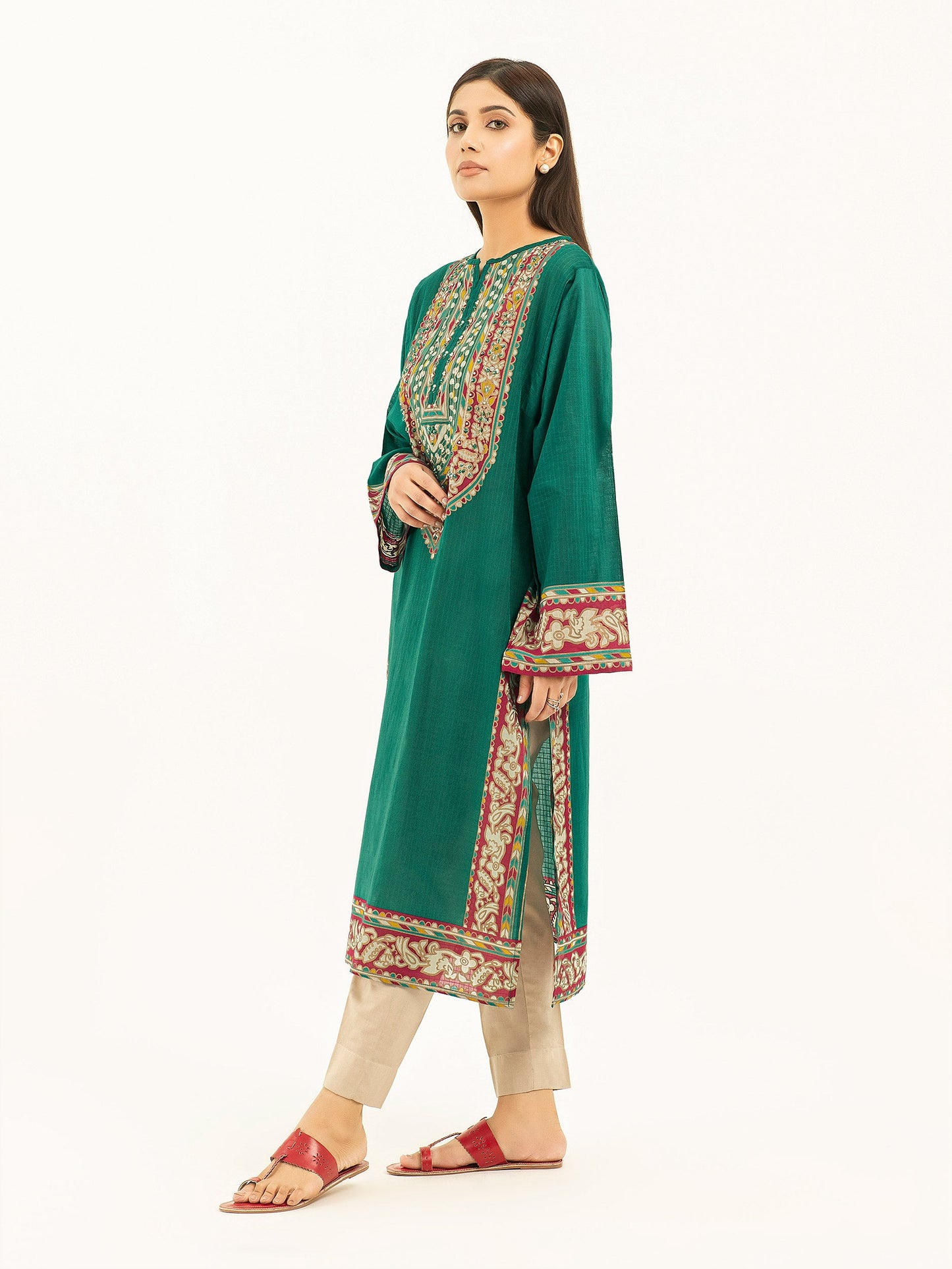 Embellished Lawn Shirt