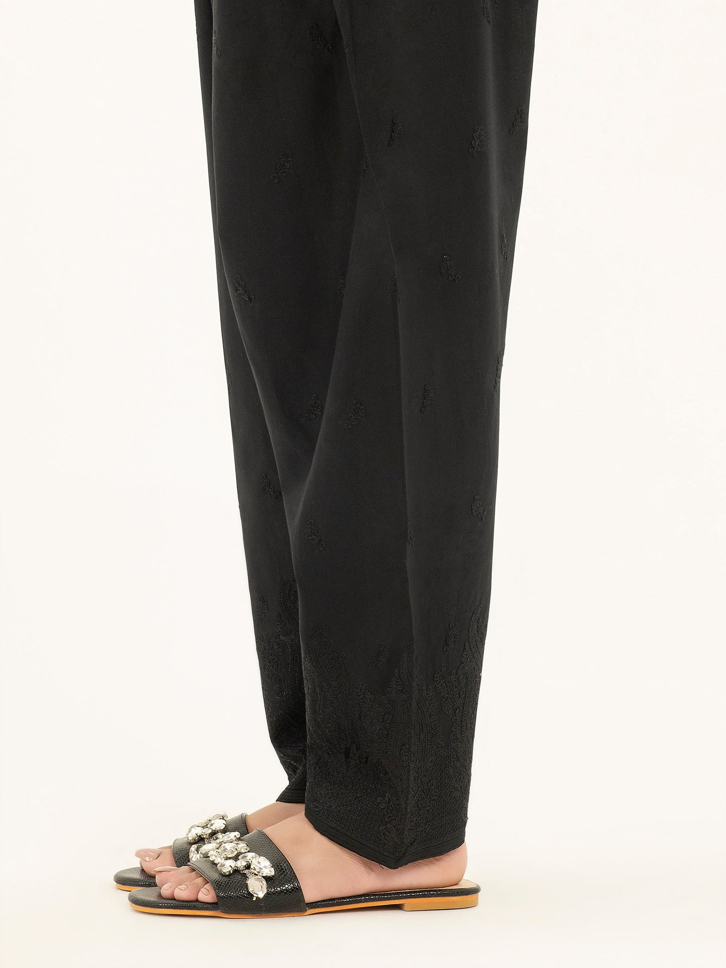 Embroidered Cambric Shalwar