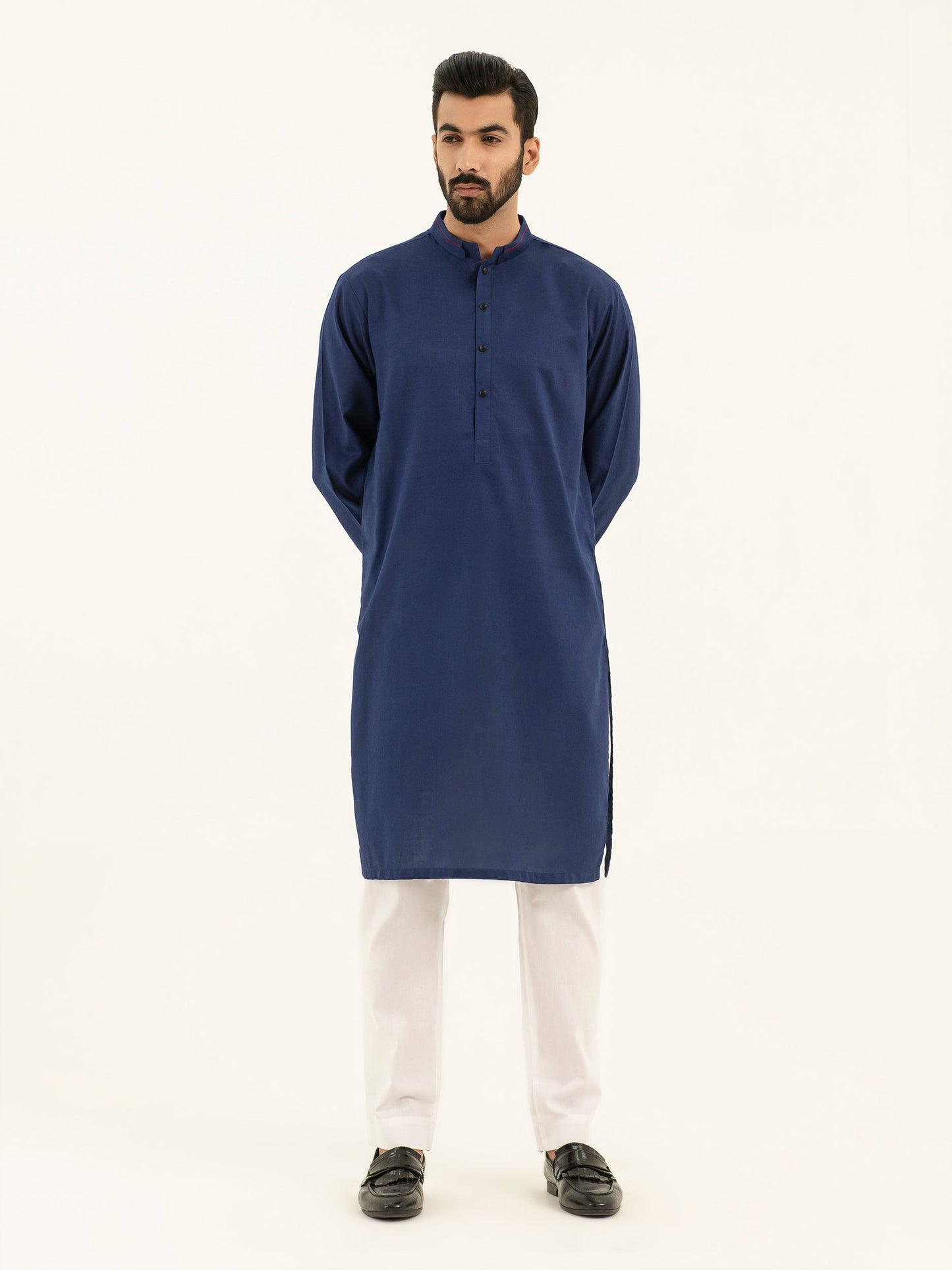 Self Jacquard Kurta