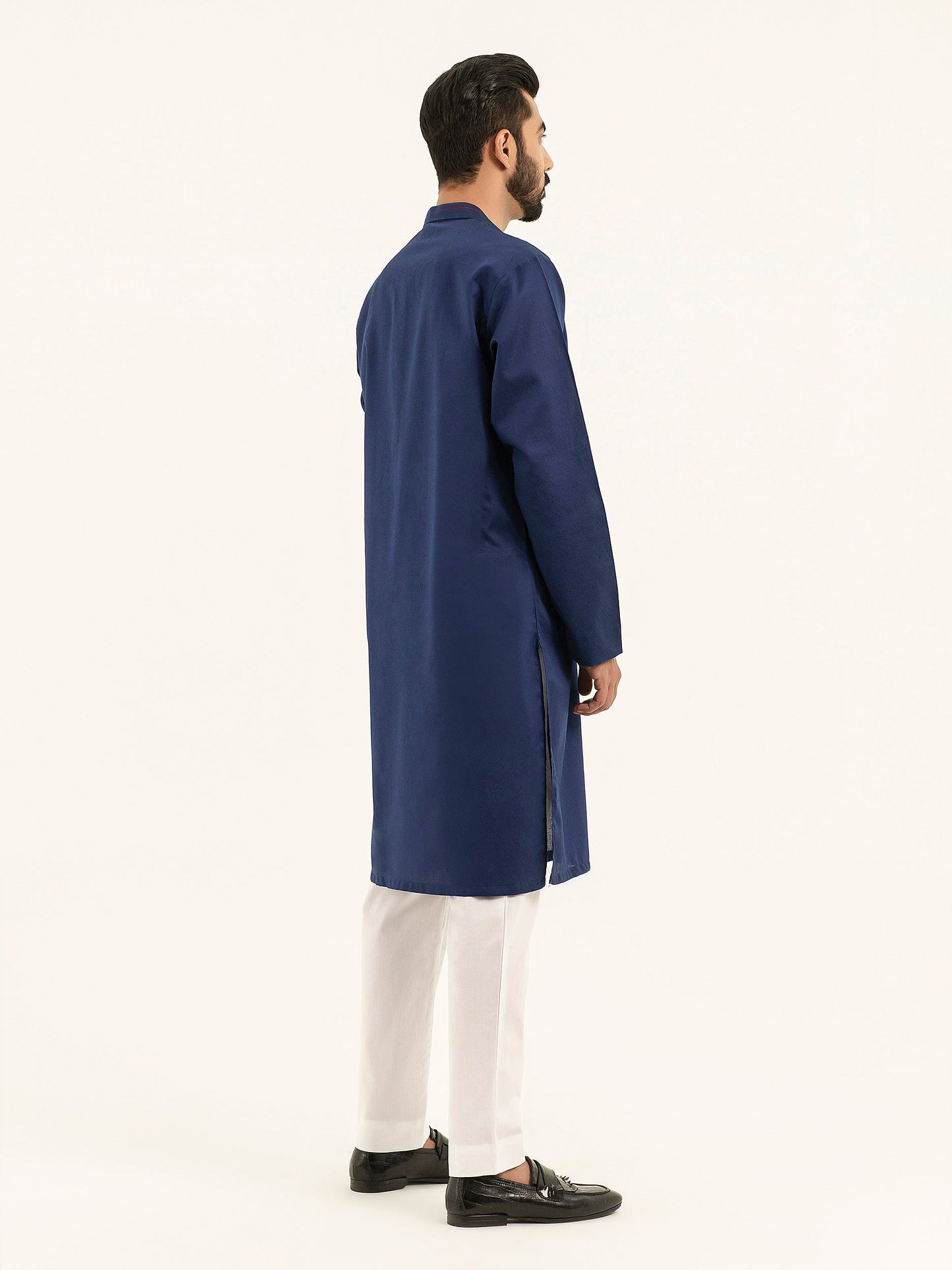 Self Jacquard Kurta
