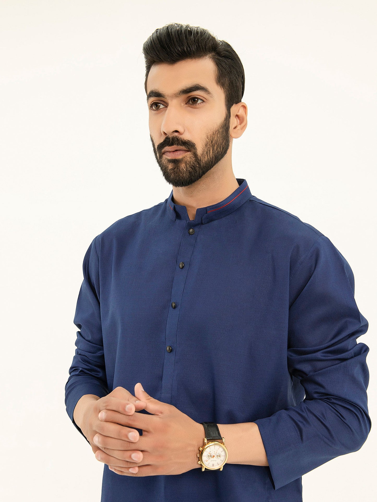 Self Jacquard Kurta