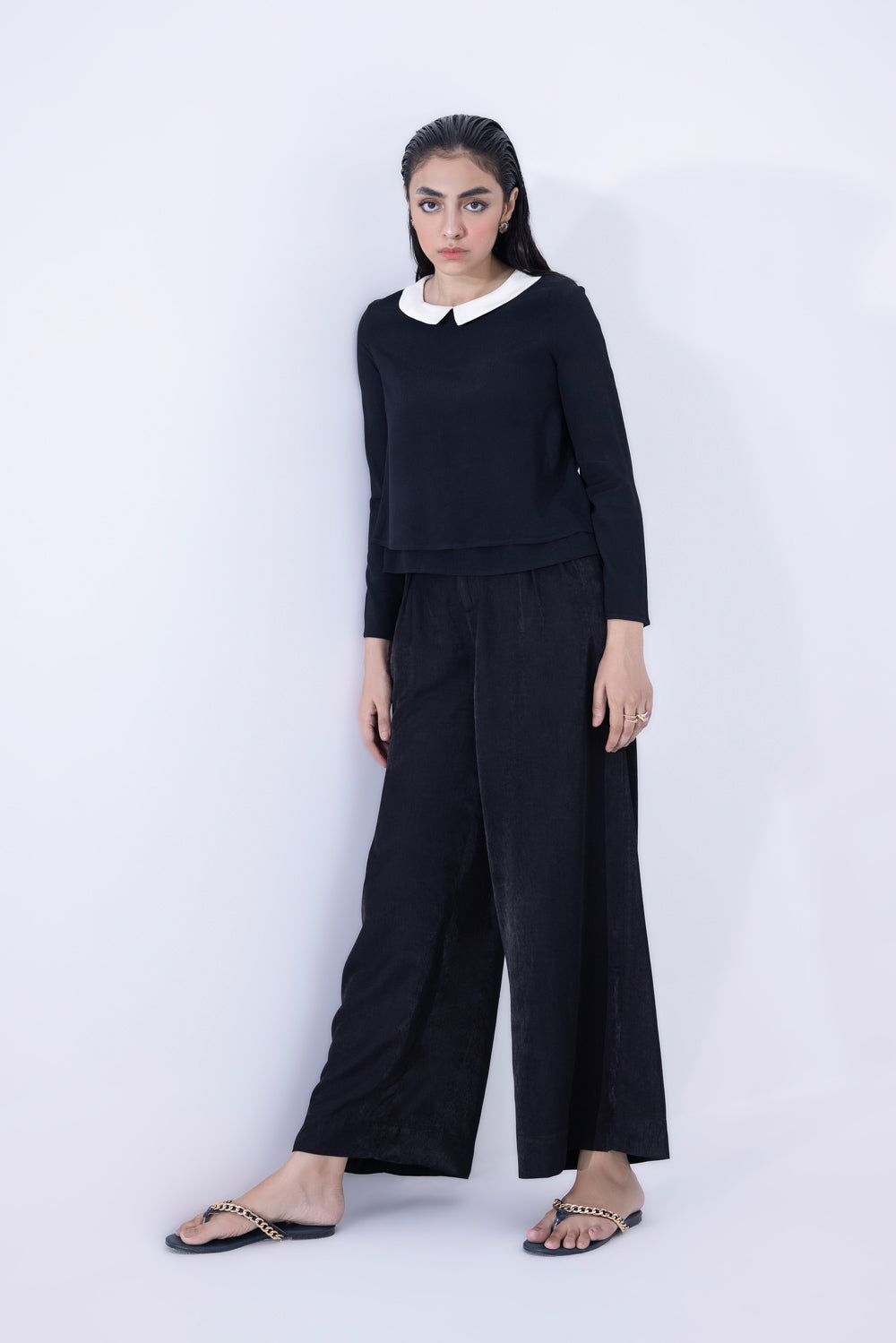 Black Belted Culottes