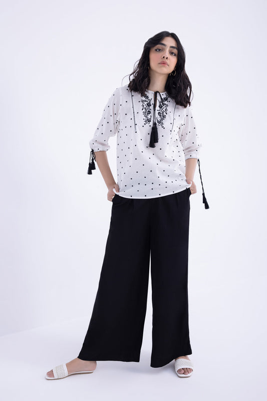 Embroidered Cotton Blouse