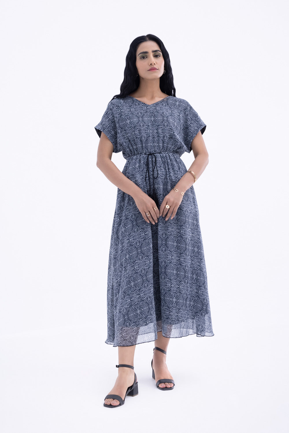 Printed Chiffon Dress