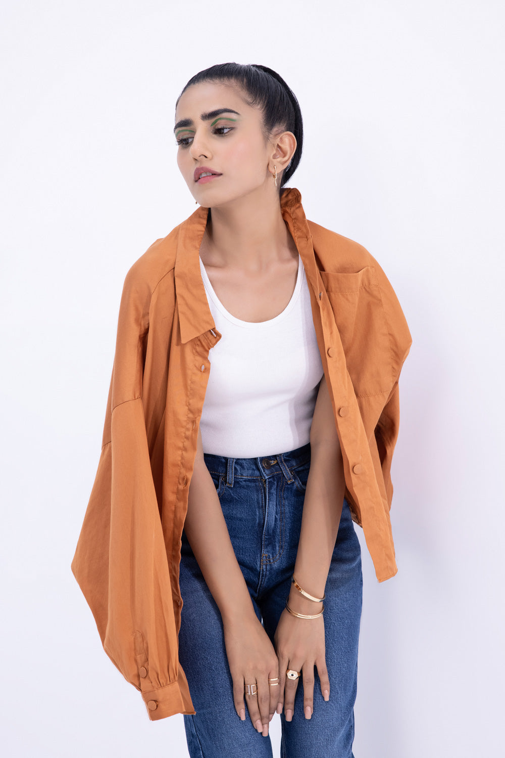 Loose Fit Button Down Top