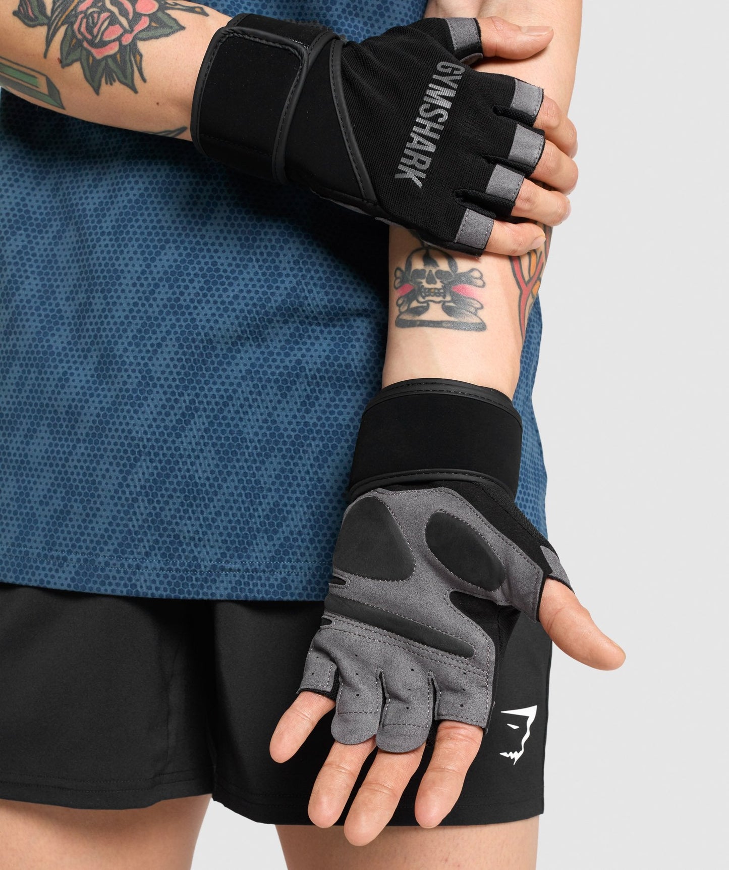 Gymshark Wrap Hifting Handschuhe - Schwarz