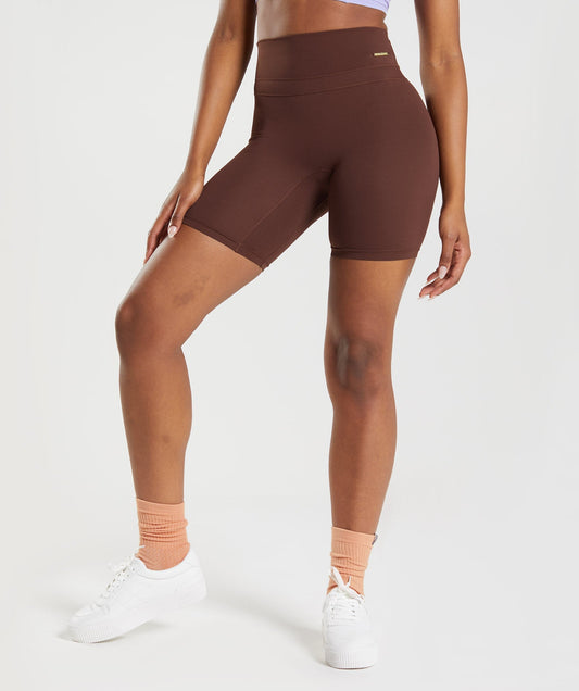 Gymshark Whitney Cycling Shorts - Rekindle Brown