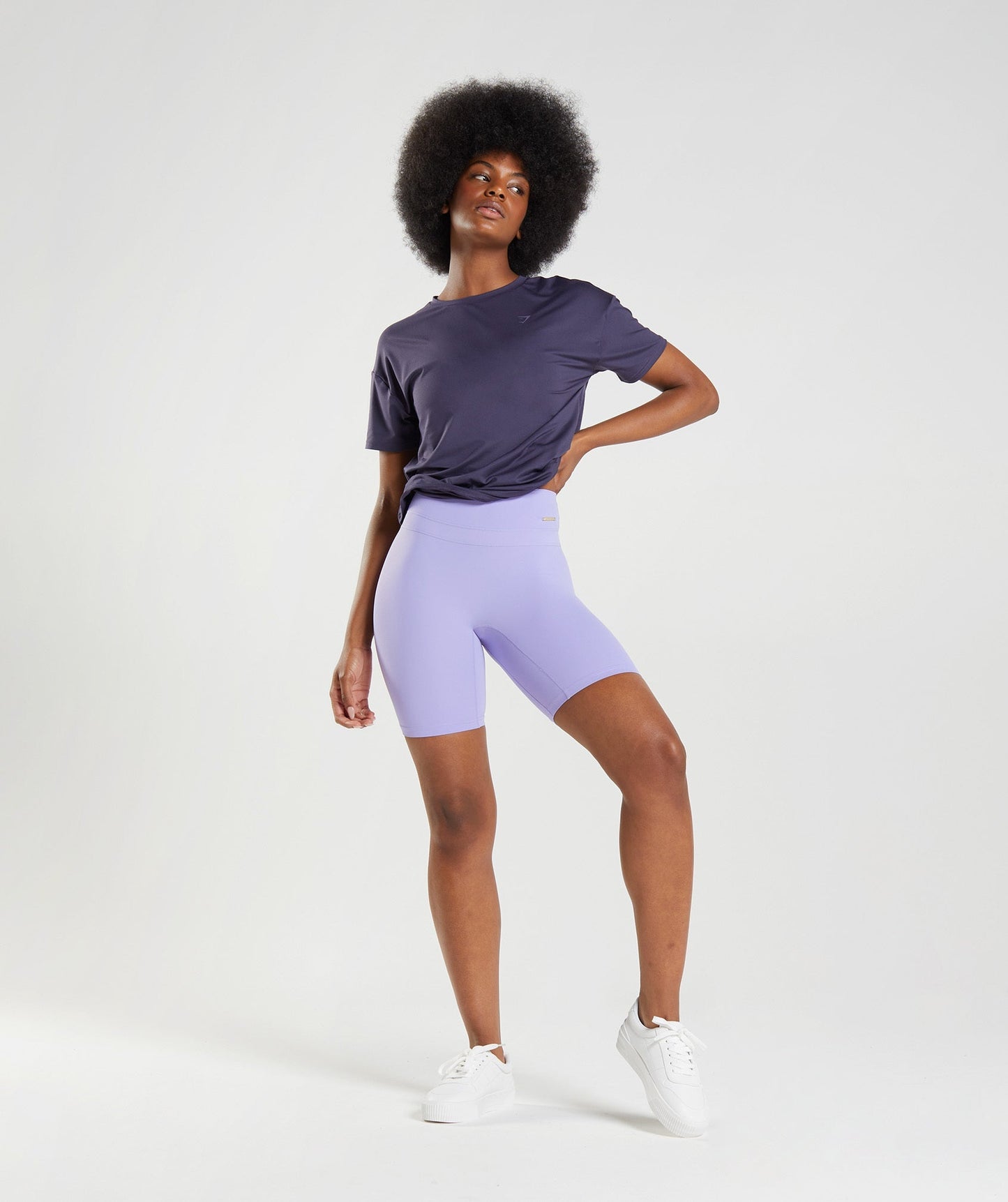 Gymshark Whitney Cycling Shorts - Wildflower Purple