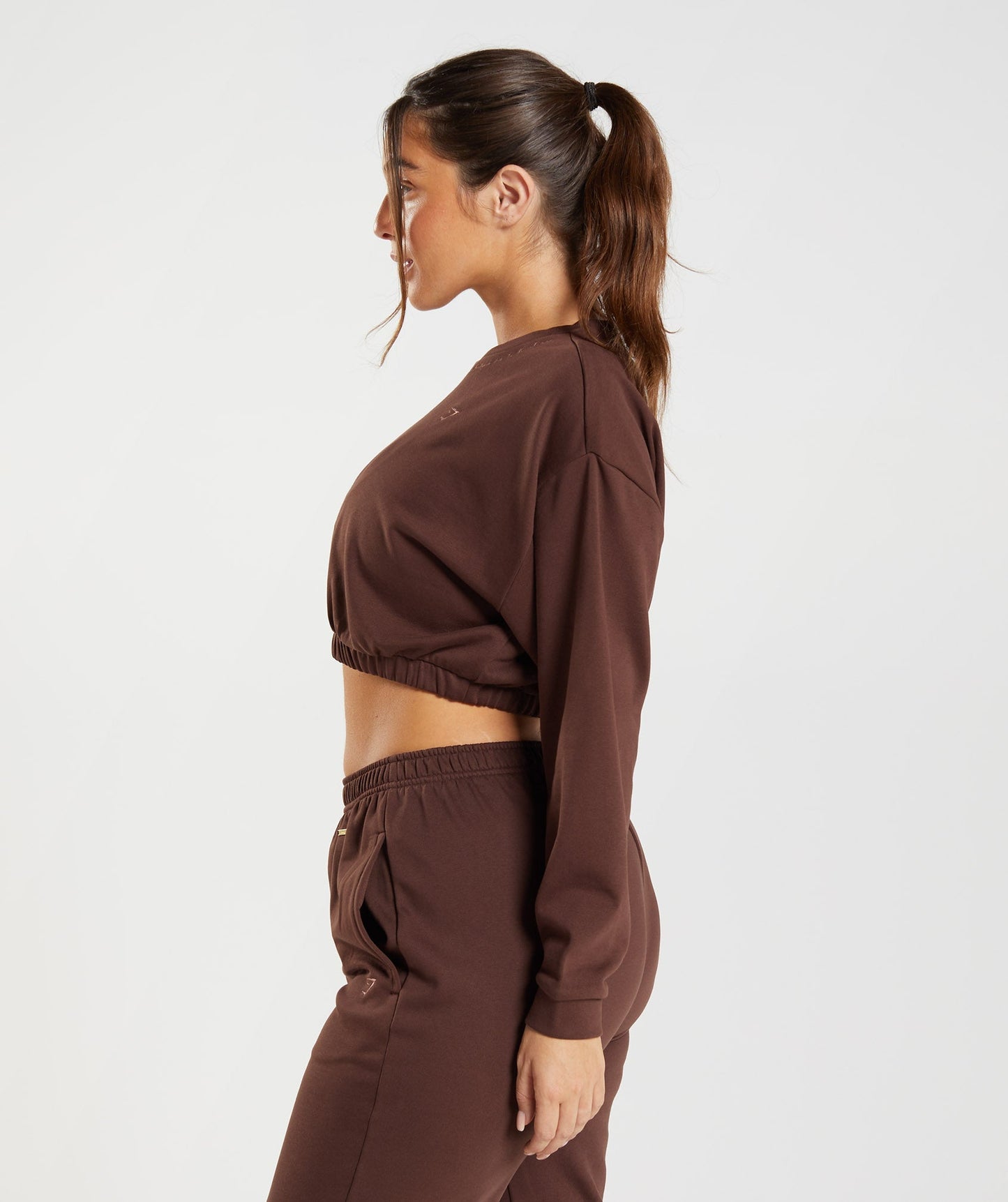 Gymshark Whitney Cropped Pullover - Rekindle Brown