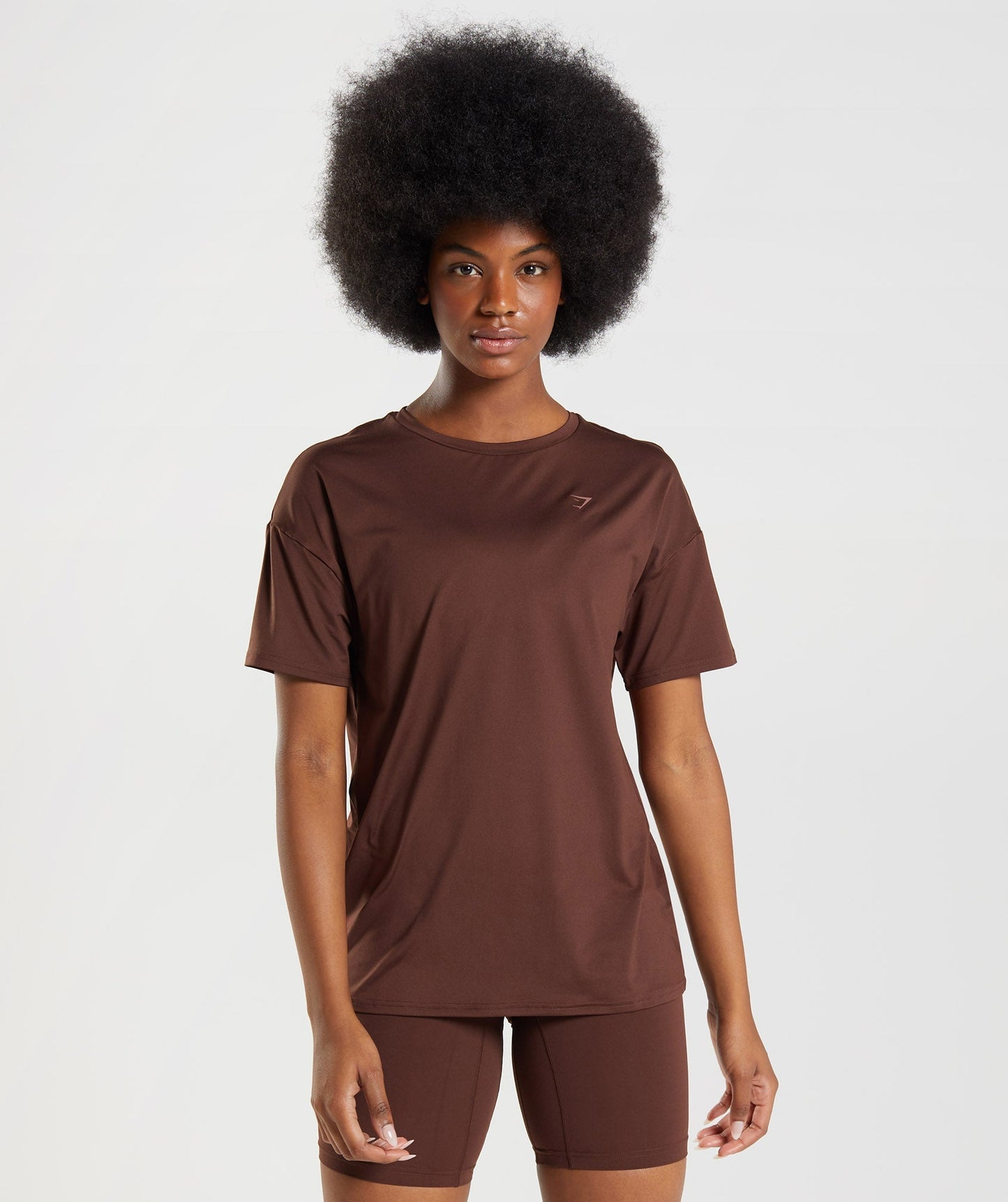 Gymshark Whitney Oversized T-Shirt - Rekindle Brown
