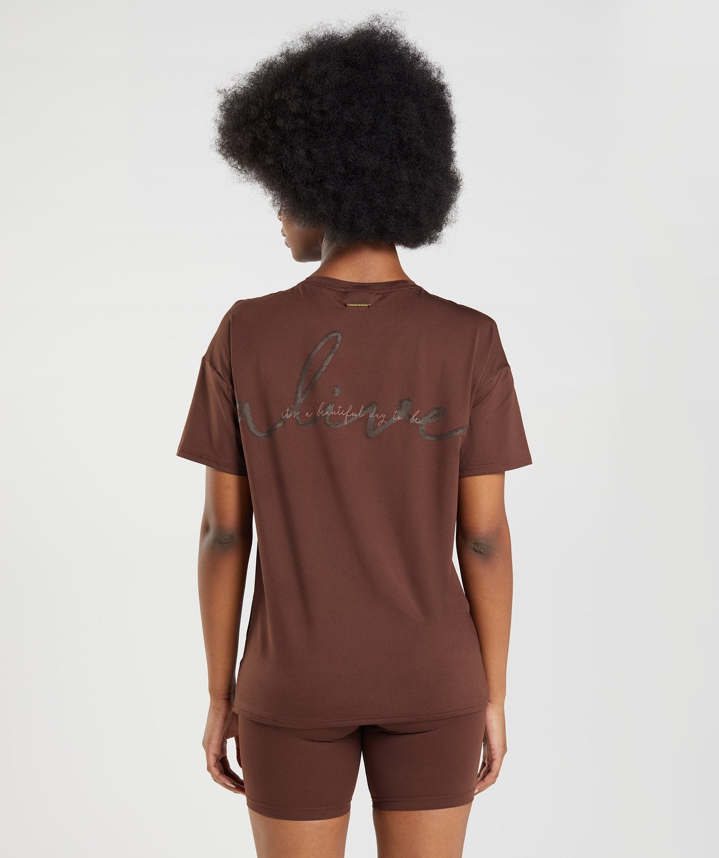 Gymshark Whitney Oversized T-Shirt - Rekindle Brown