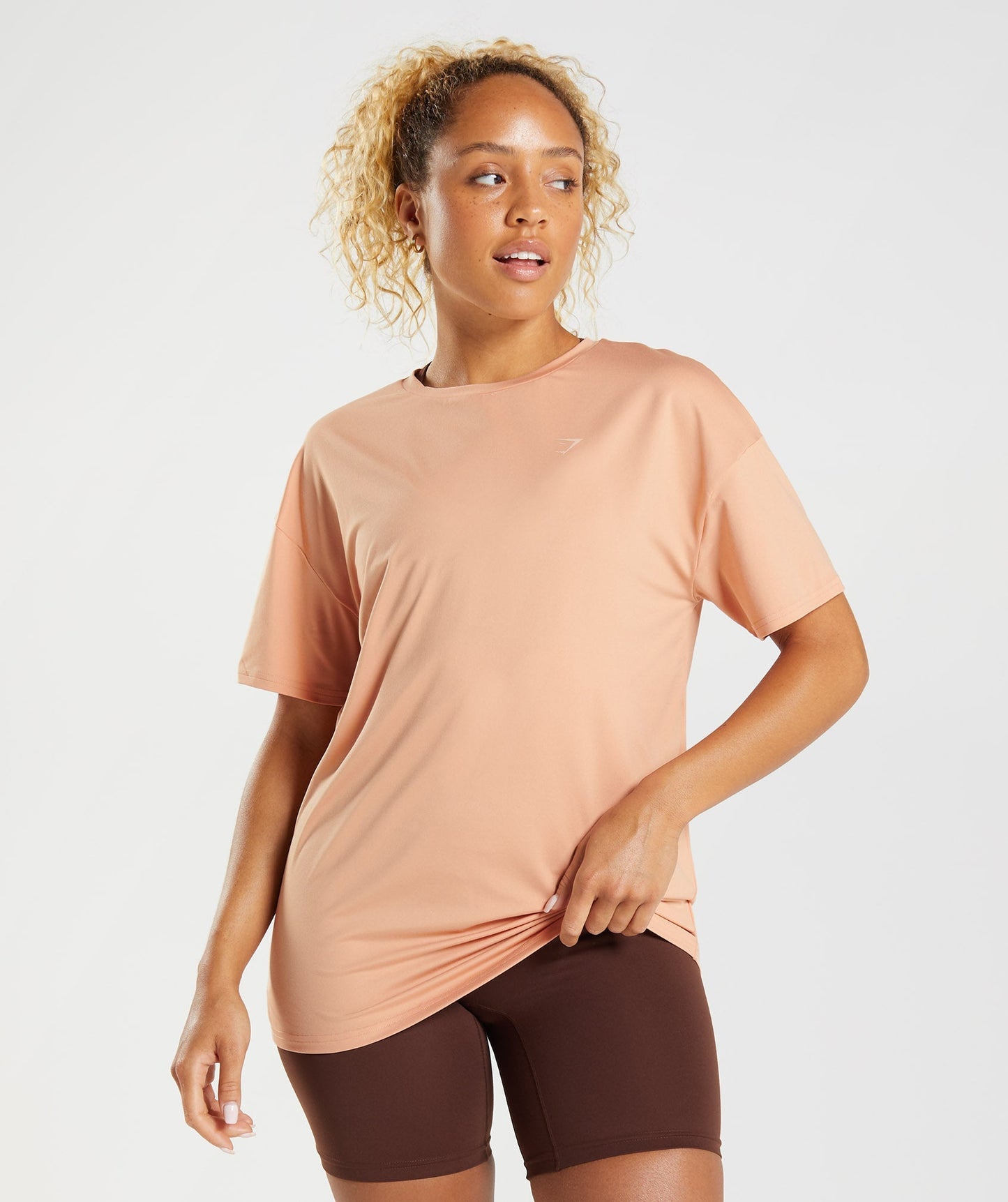 Gymshark Whitney Oversized T-shirt - Sunset Beige
