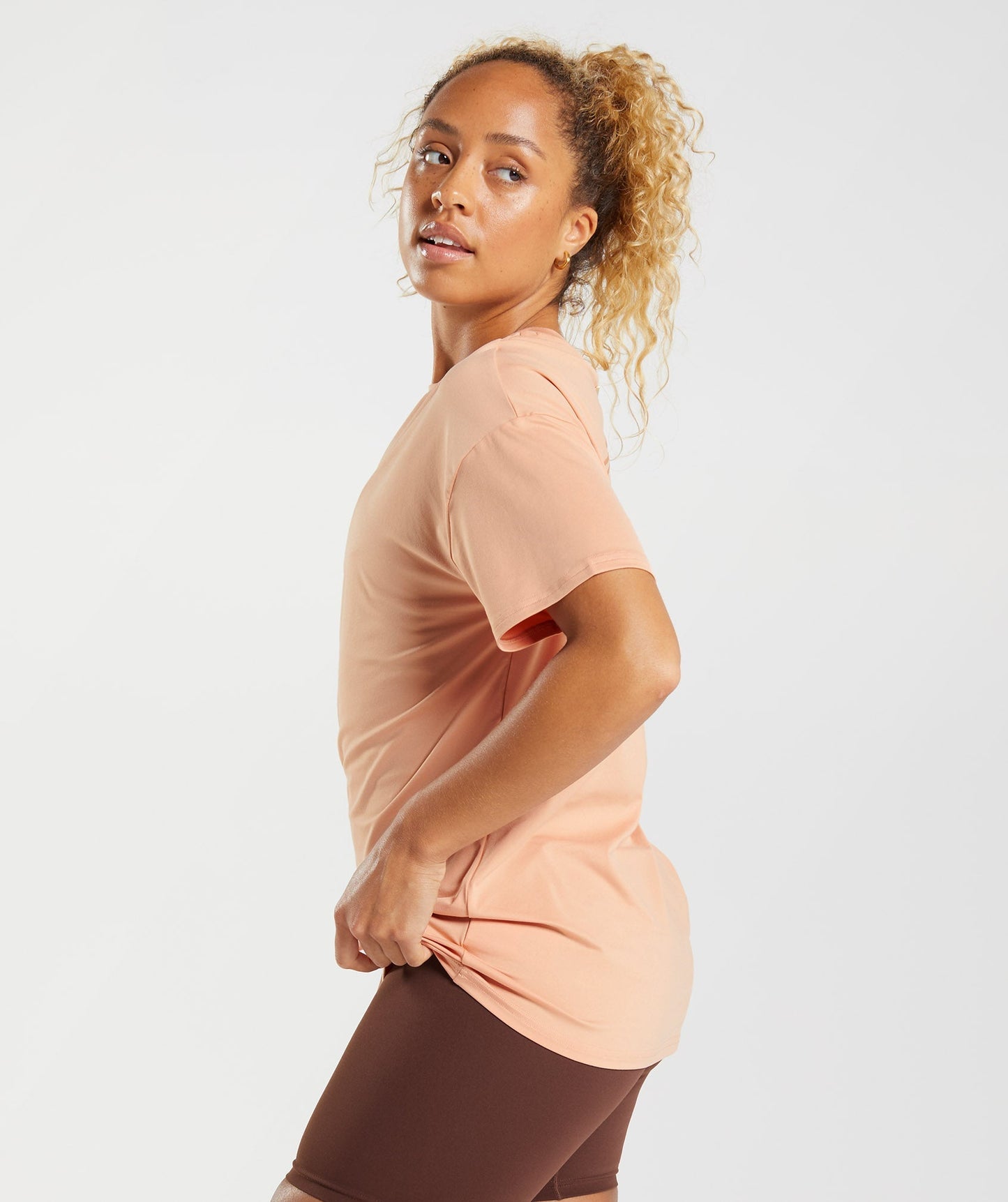 Gymshark Whitney Oversized T-shirt - Sunset Beige