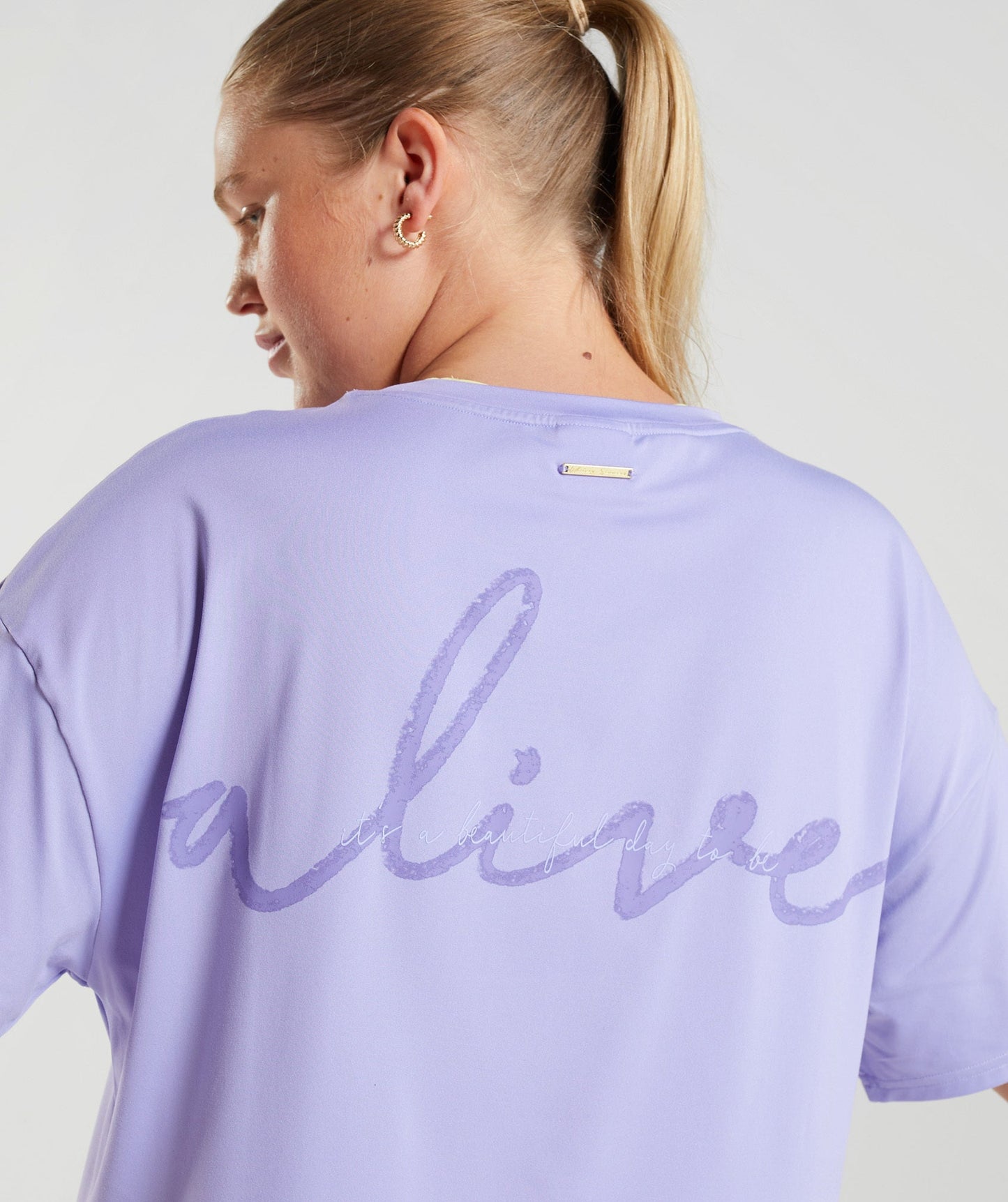 Gymshark Whitney Oversized T-Shirt - Wildflower Purple