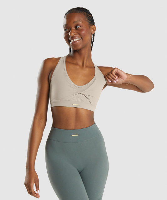 Gymshark Whitney Mesh Sports BH - Nerz