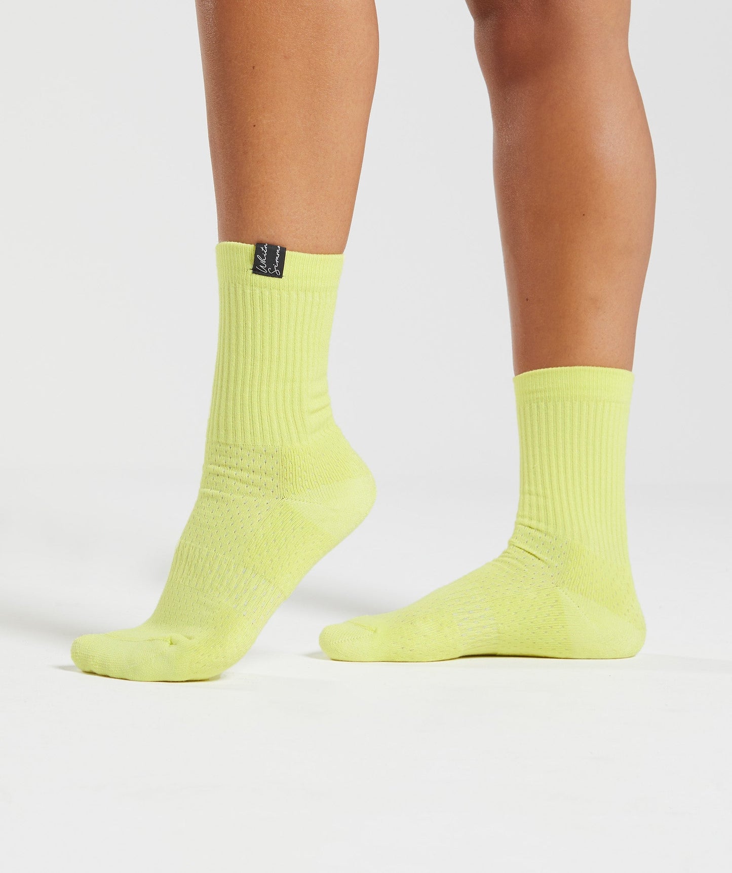 Gymshark Whitney Tab Crew Socks 1pk - Sea Kelp Green