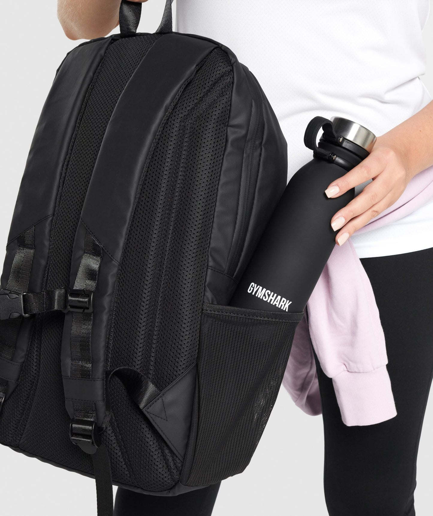 Gymshark X -Serie 0,1 Rucksack - Schwarz/Pink