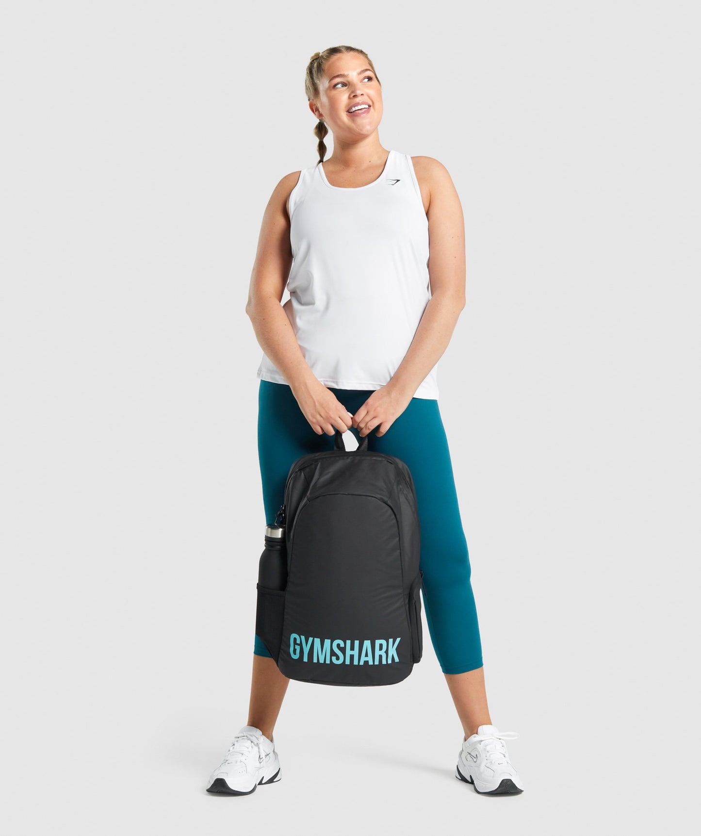 Gymshark X -Serie 0,1 Rucksack - Schwarz/hellblau