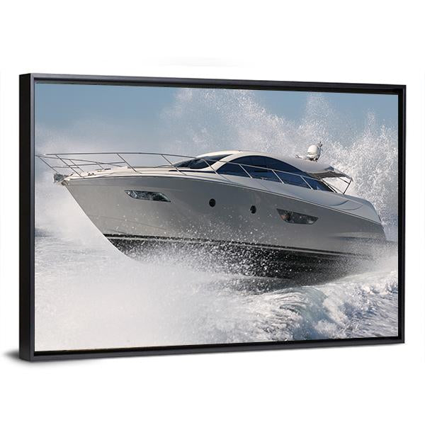 Yacht Jump Canvas Wall Art-3 Horizontal-Gallery Wrap-25" x 16"-Tiaracle